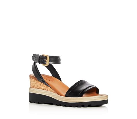 See by Chloé Robin Leather Platform Wedge Sandals